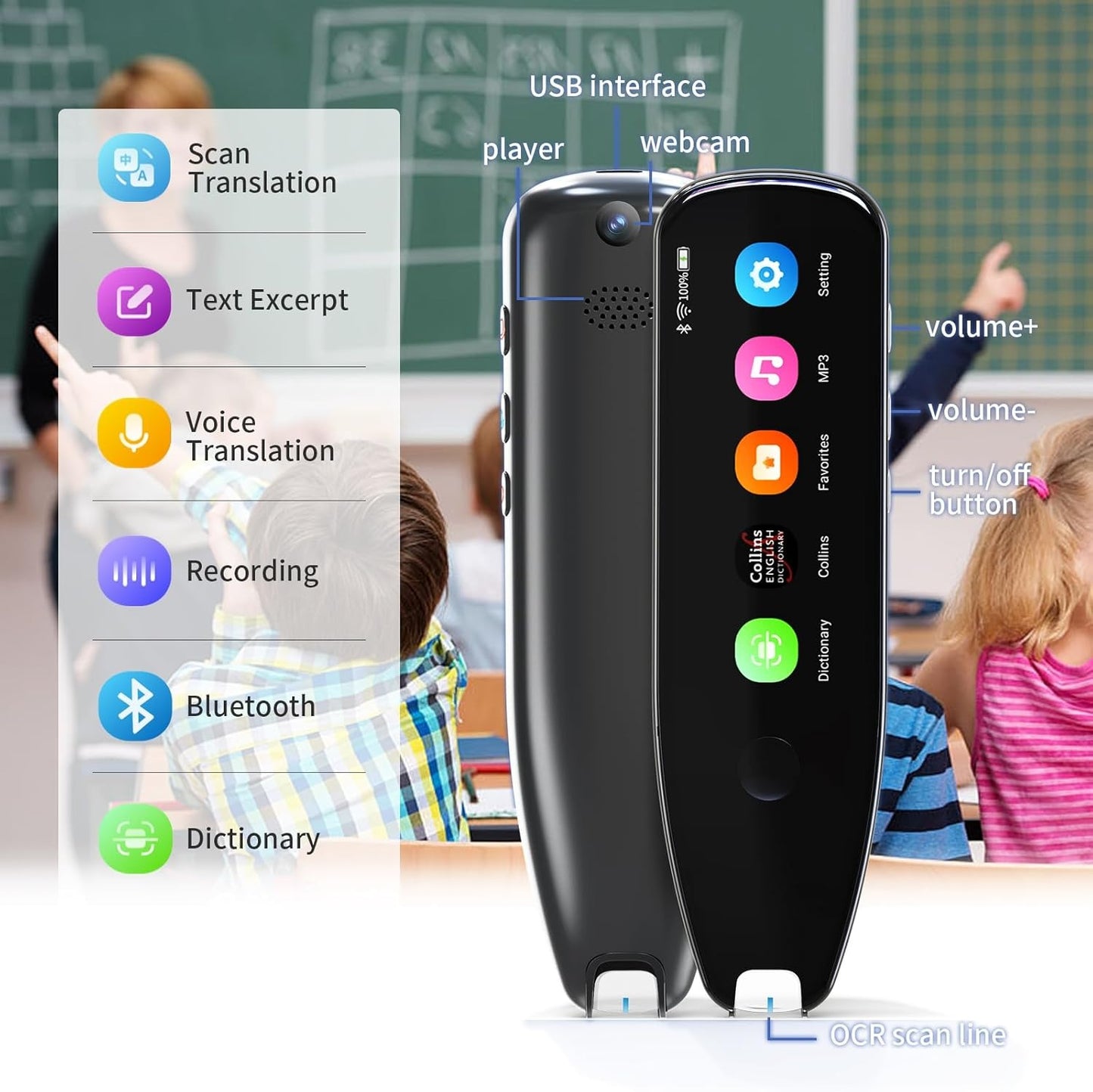 Stylo Traducteur Multi longue